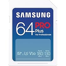 Amazon | Samsung PRO Plus SDカード 64GB SDXC UHS-1 U3 最大転送速度